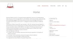 Desktop Screenshot of folkloorinoukogu.ee